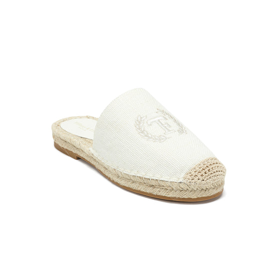 Beige Signature Canvas Mule Espadrille