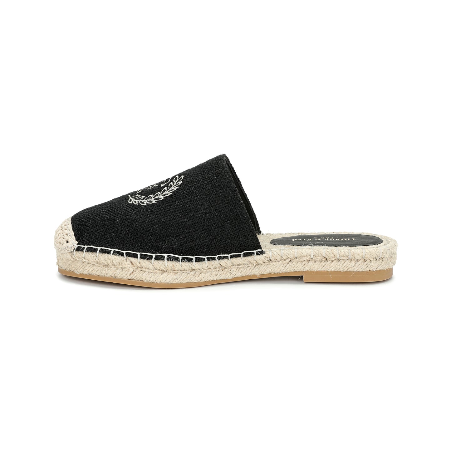 Black Signature Canvas Mule Espadrille