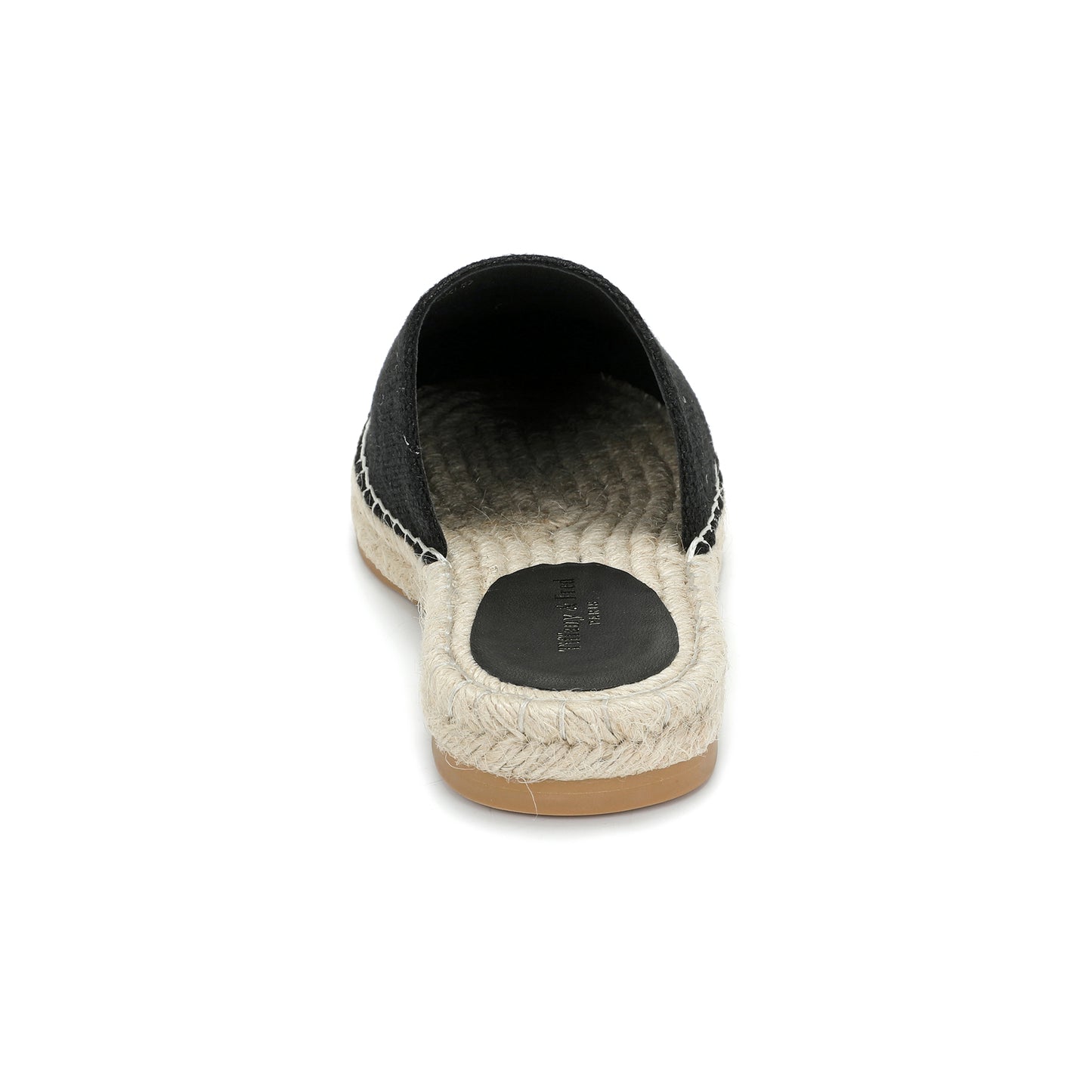 Black Signature Canvas Mule Espadrille