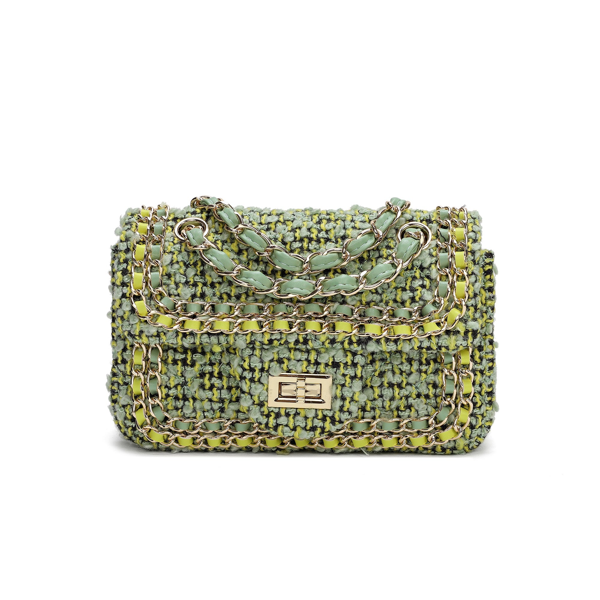 Green and gold discount bag