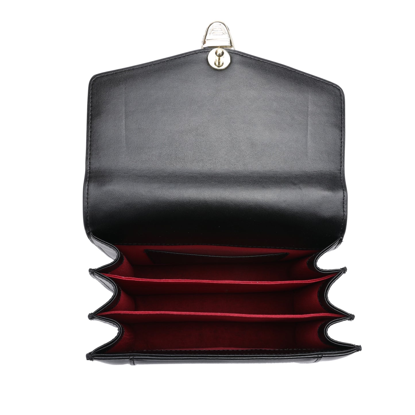 Full-Grain Nappa Leather Top Handle Satchel/Shoulder Bag