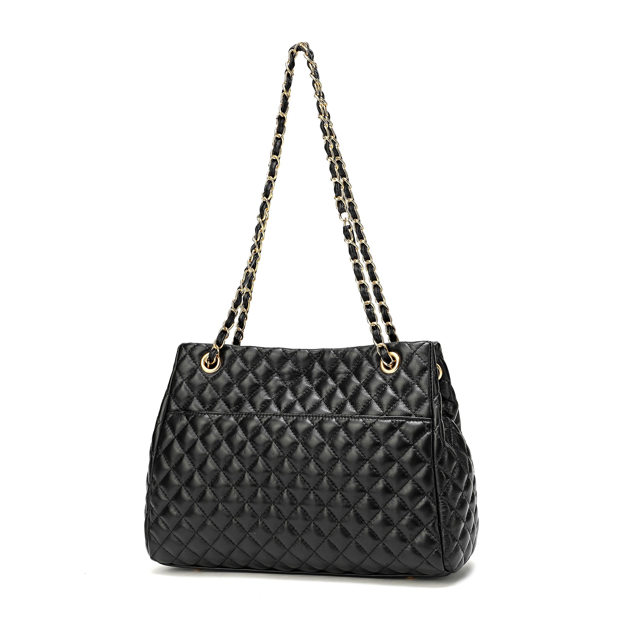 Leather 2025 quilted tote