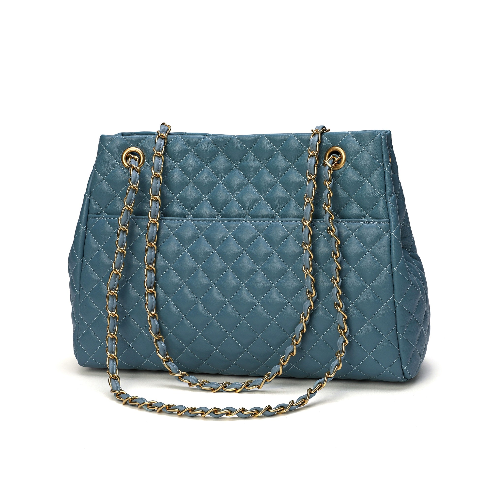 Leather quilted handbag hotsell