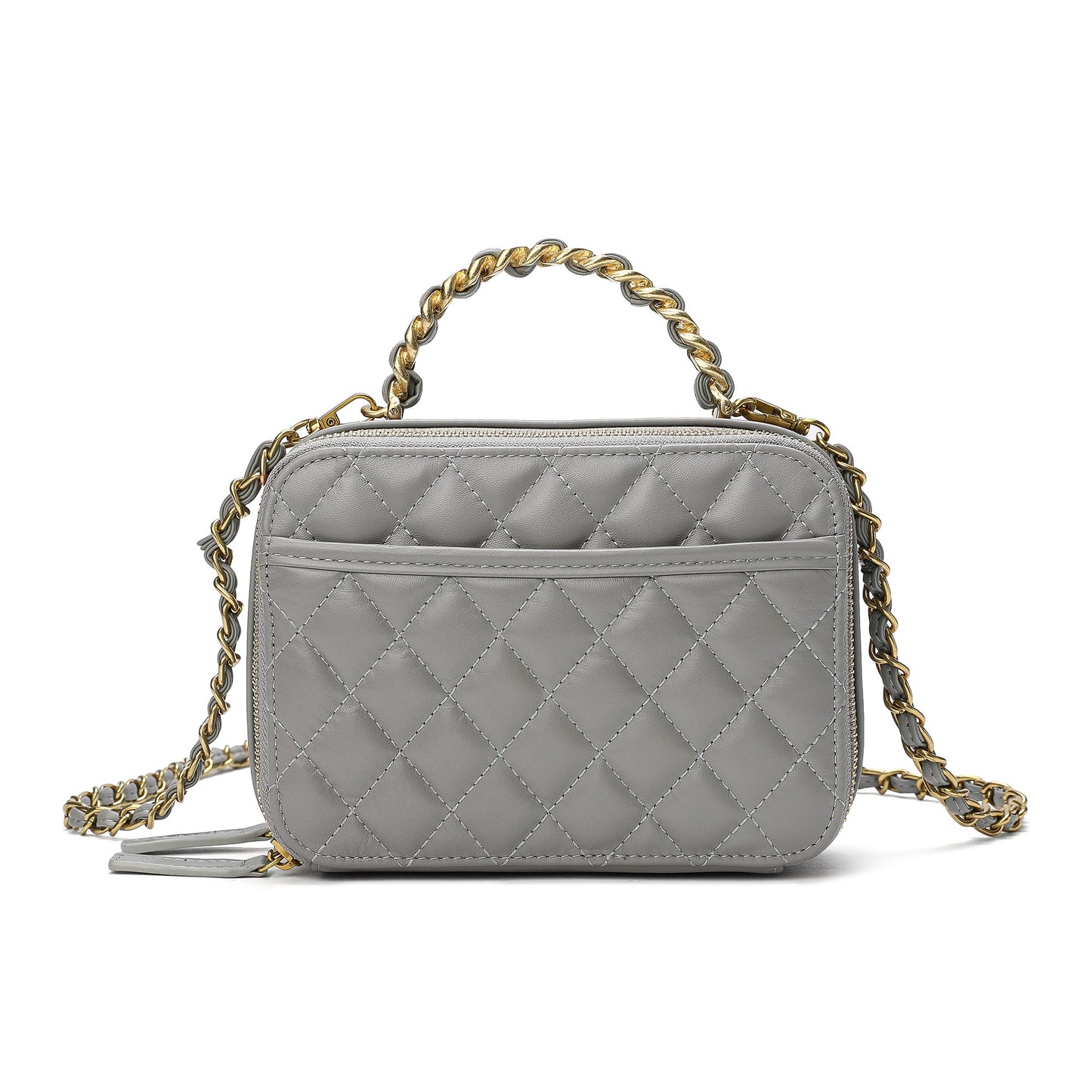 Tiffany & Fred Quilted Sheepskin Leather Shoulder Bag