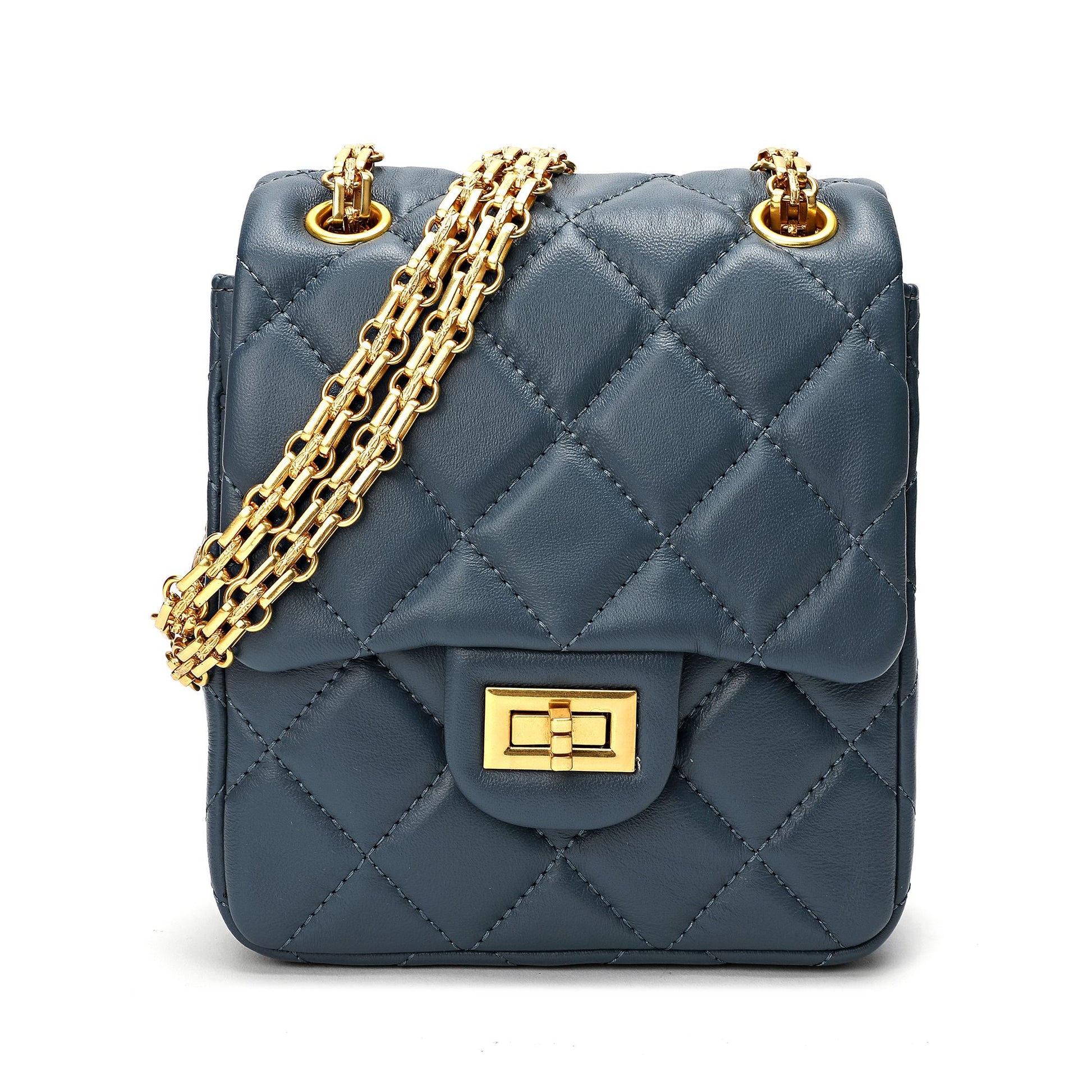 Tiffany & Fred Quilted Sheepskin Leather Crossbody/Shoulder Bag – Tiffany &  Fred Paris