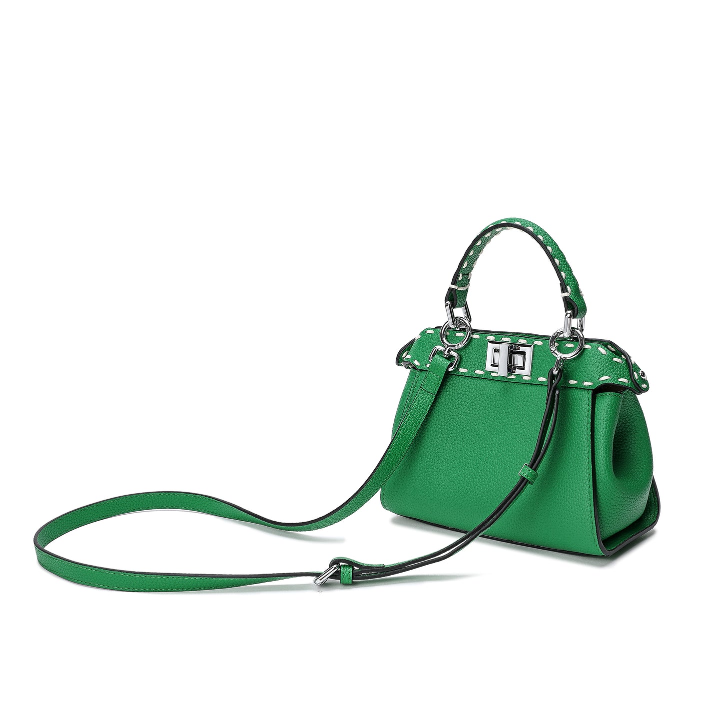 Tiffany & Fred Top-Grain Leather Satchel/Shoulder Bag