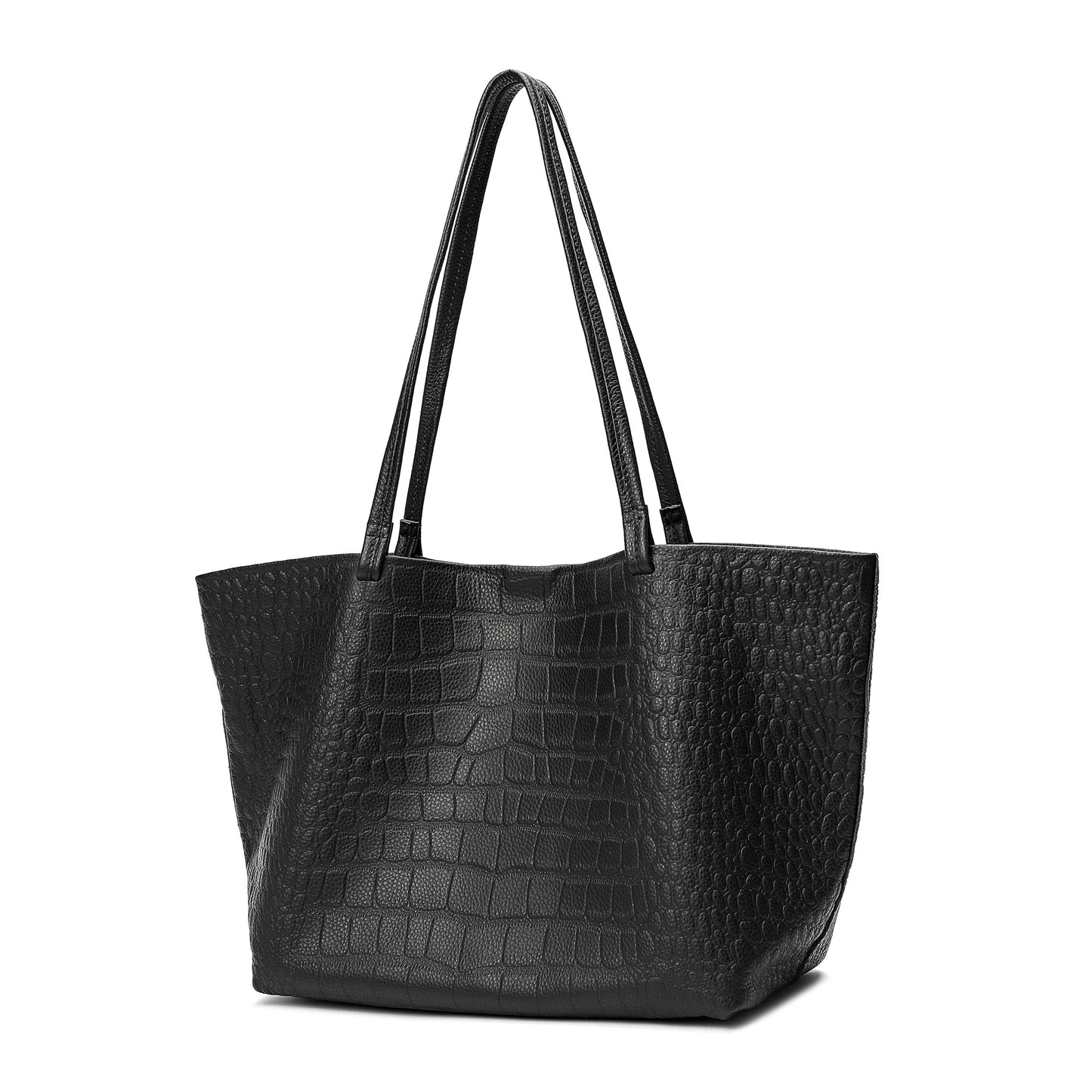 Tiffany & Fred Embossed  Croco Full-Grain Leather