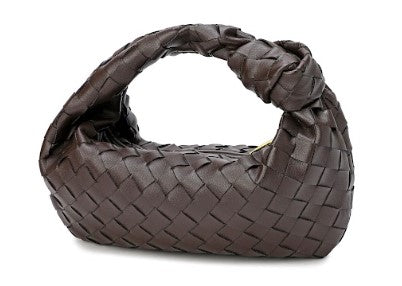 Bottega Veneta Leather Woven Knot Bag 2200.00 USD
