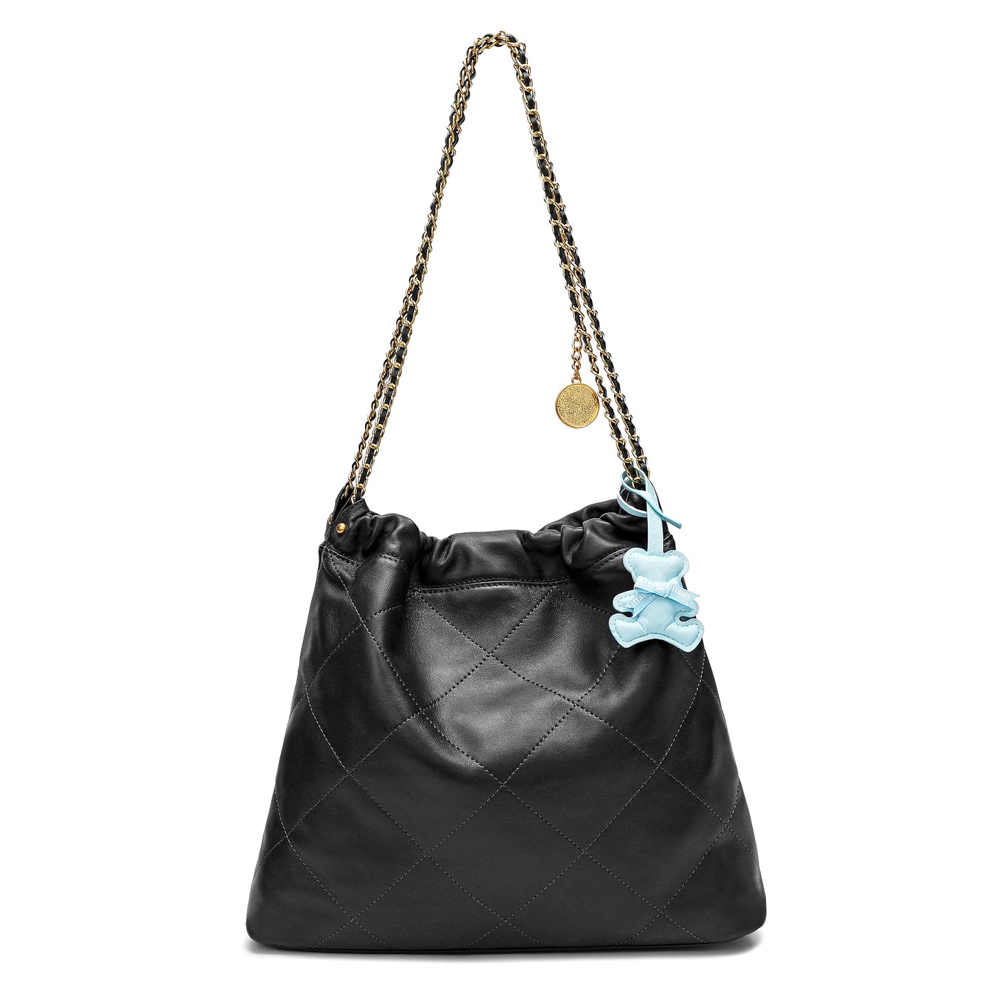 Tiffany & Fred Quilted Lambskin Leather Tote Bag