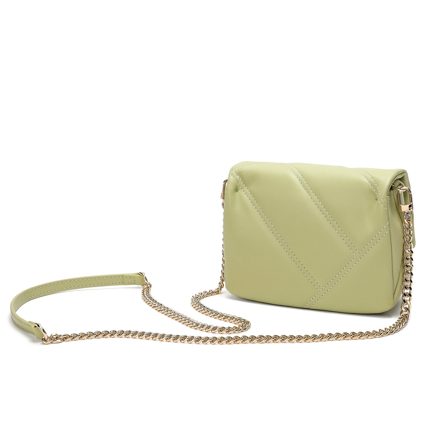 Tiffany & Fred Quilted Sheepskin Leather Crossbody