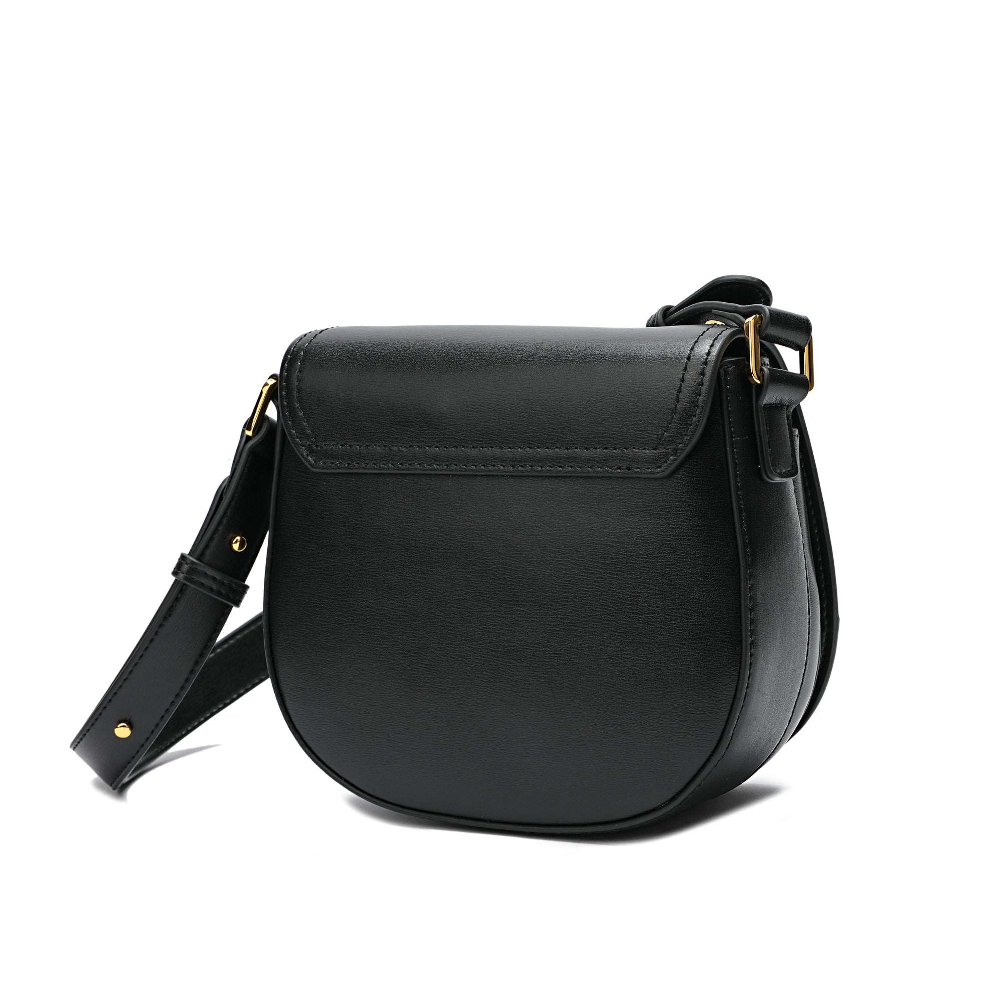 Full Grain Flap over Smooth Nappa Leather Shoulder Bag