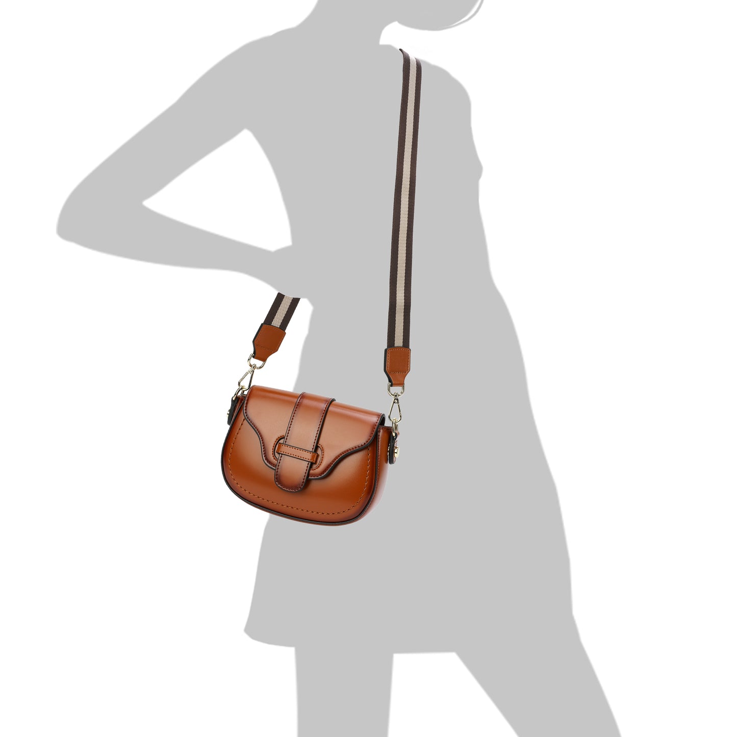 Tiffany & Fred Smooth Leather Crossbody/Shoulder Bag