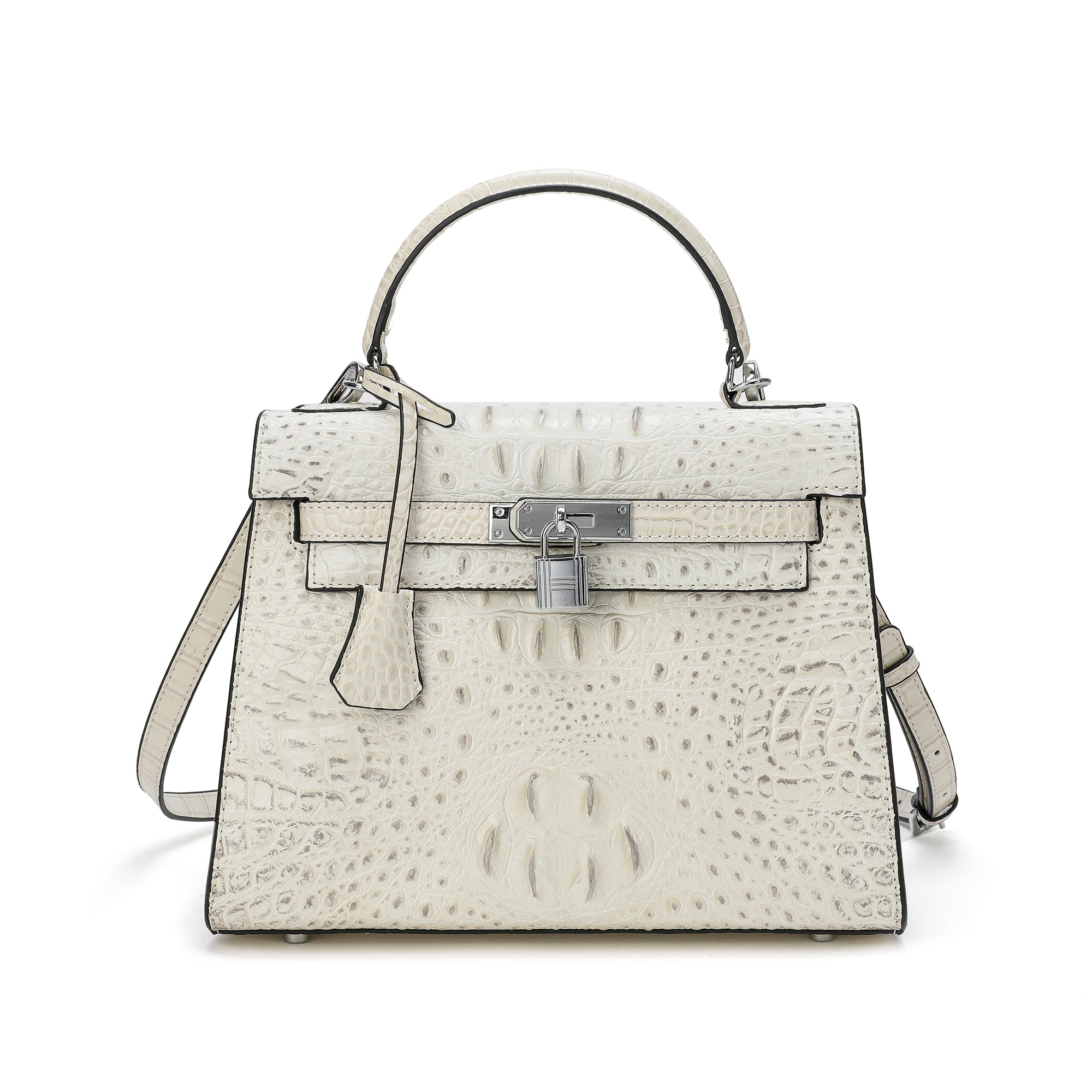 Buy Shoulder Bag for Women Leather Crocodile Purse Classic Clutch Handbag ( WHITE) at Amazon.in