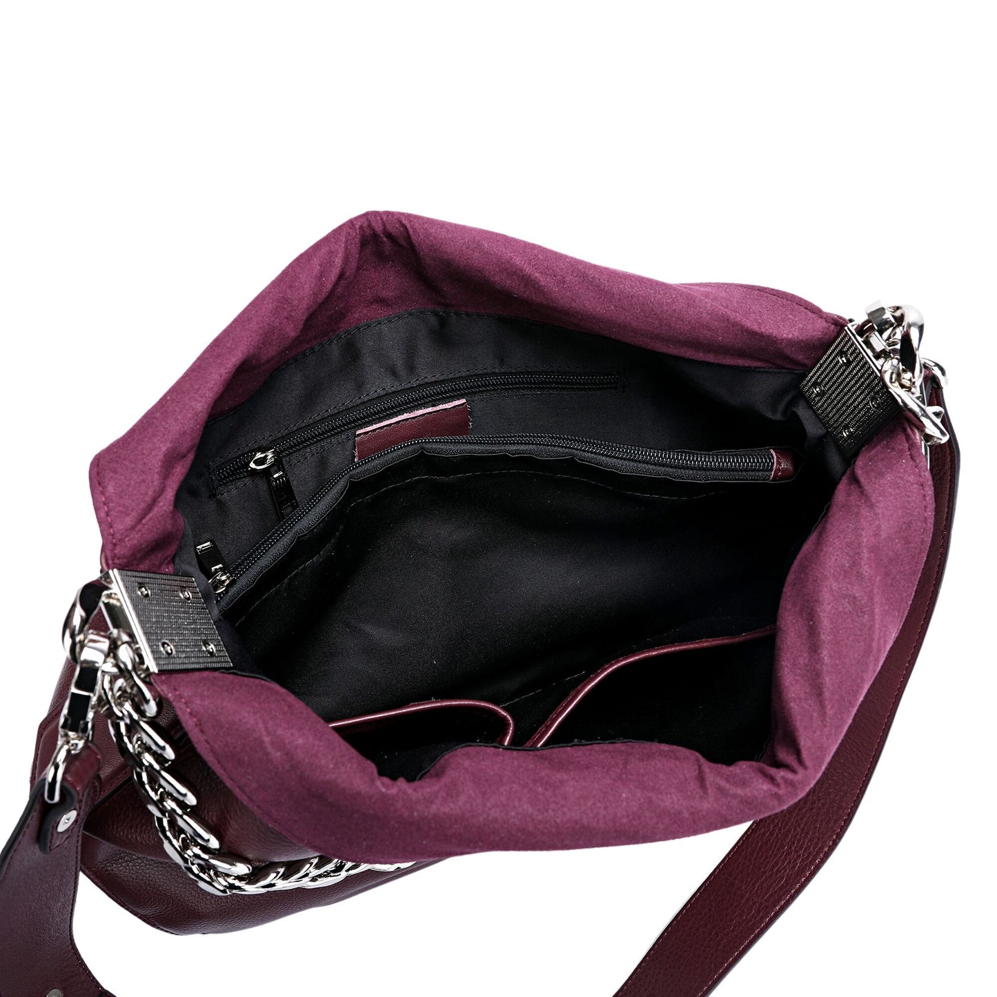 Full-grain Napa Leather Hobo/ Tote Bag