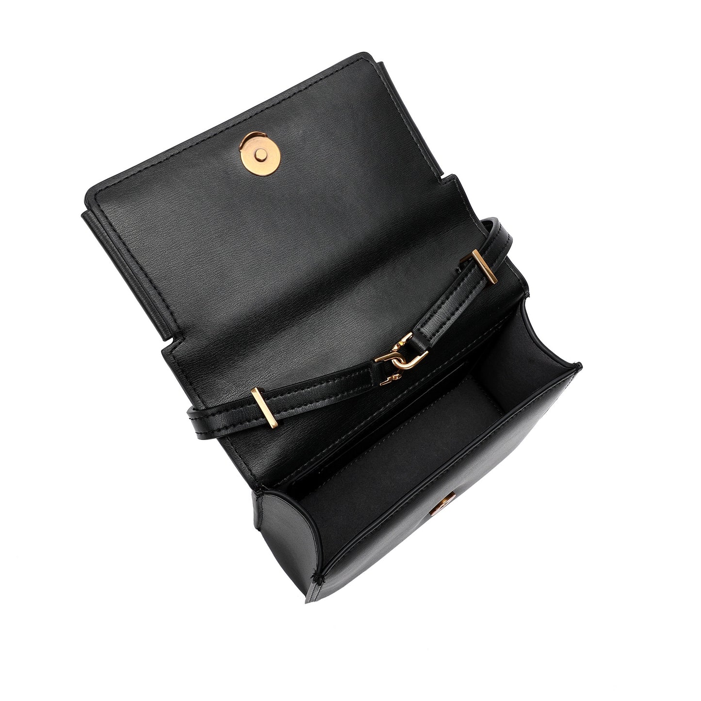 Structured Nappa Leather Top-Handle Crossbody/Shoulder Bag