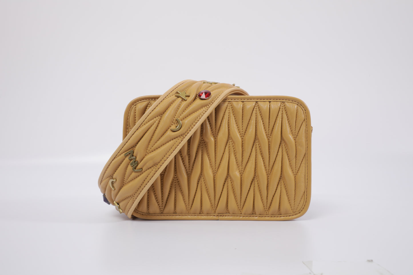 Quilted Lambskin Leather Shoulder/ Camera Bag