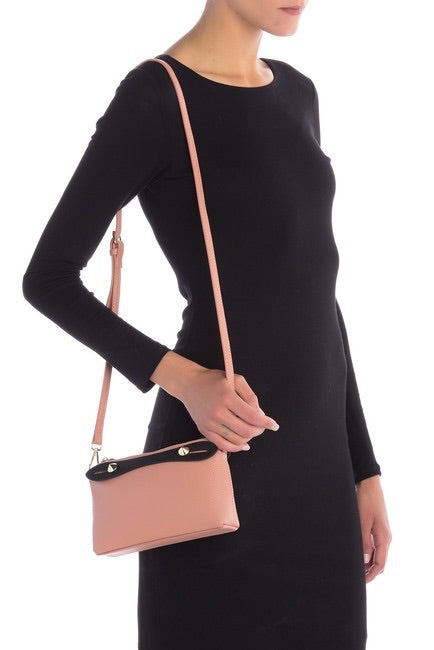 Two-Tone Leather Shoulder Bag