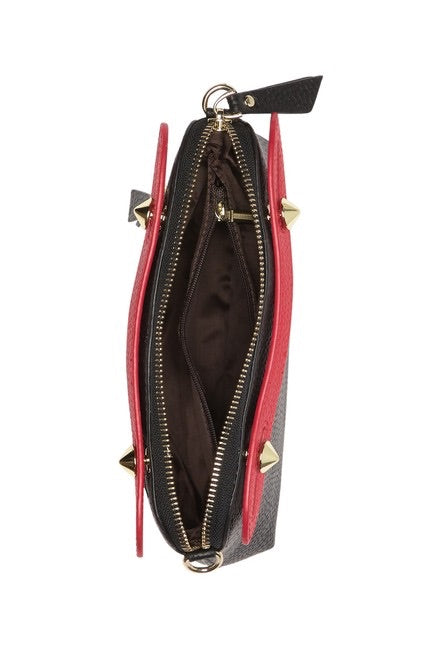 Two-Tone Leather Shoulder Bag