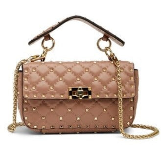 Valenté Studded Leather Shoulder Bag