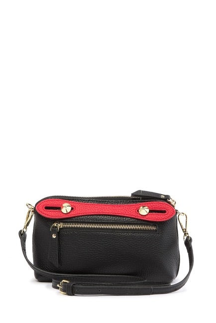 Two-Tone Leather Shoulder Bag