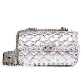 Valenté Studded Leather Shoulder Bag