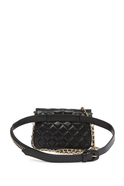 Quilted Convertible Leather Belt Bag